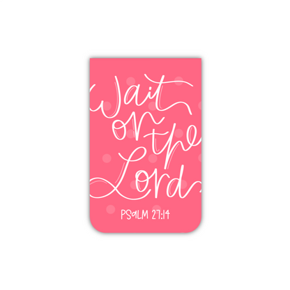 Wait On The Lord (magnetic bookmark)