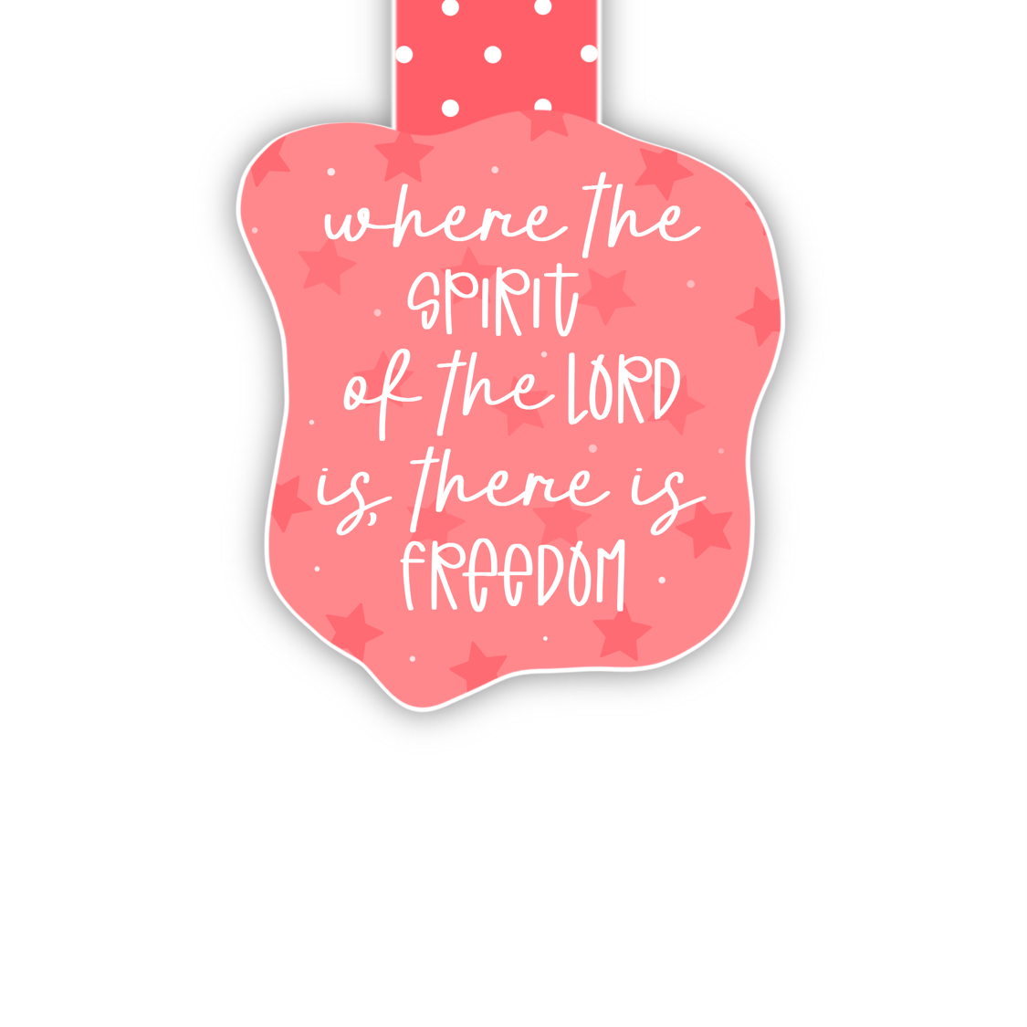 Where The Spirit Of The Lord Is (magnetic bookmark)