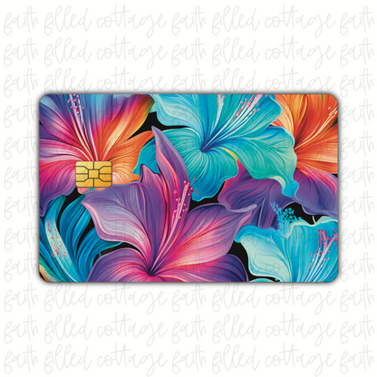 Midnight Hibiscus (debit card skin)