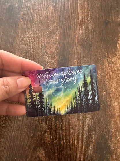 Creation Declares Your Glory (debit card skin)