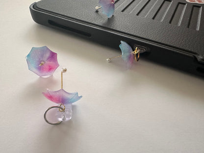 Purple Umbrella (phone charm/dust plug)