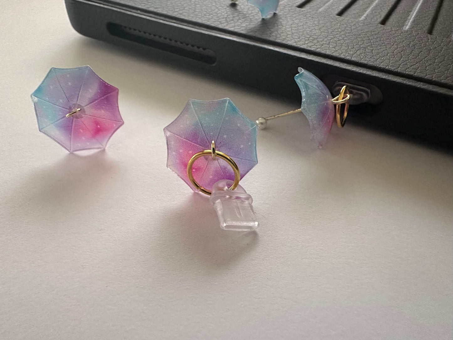 Purple Umbrella (phone charm/dust plug)