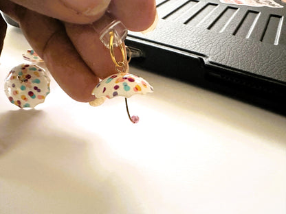 Polka Dots Umbrella (phone charm/dust plug)