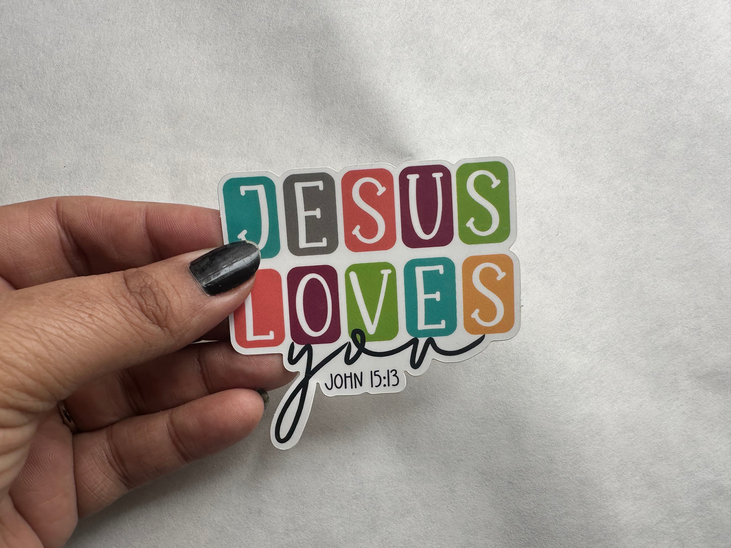 Jesus Loves You (sticker)
