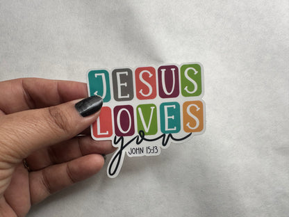 Jesus Loves You (sticker)