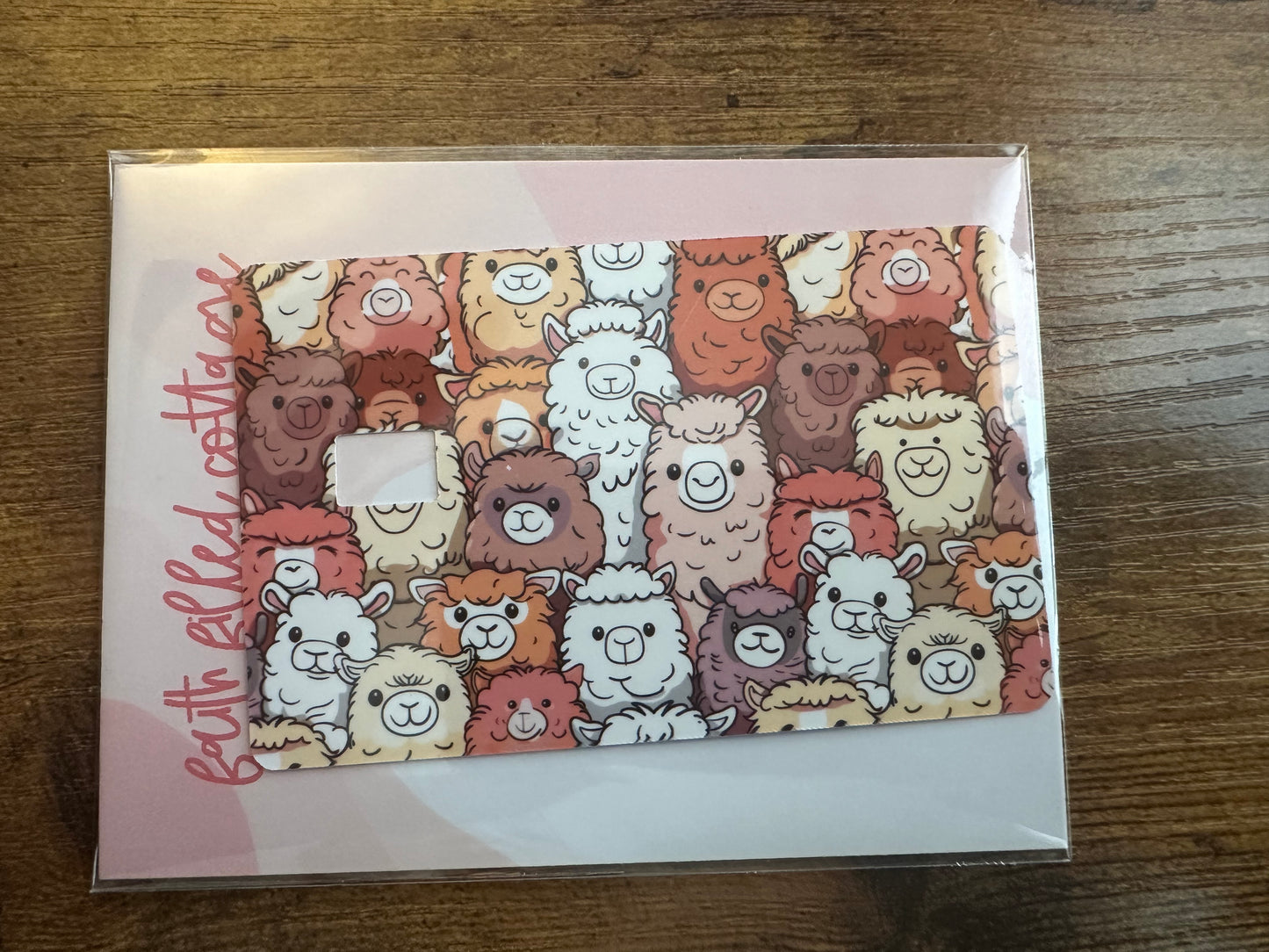 Llamas, Llamas & More Llamas (debit card skin)