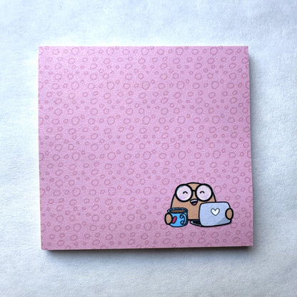 Desk Beanjamin - Pink (Sticky Note)