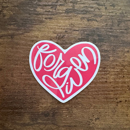 Forgiven Heart (sticker)