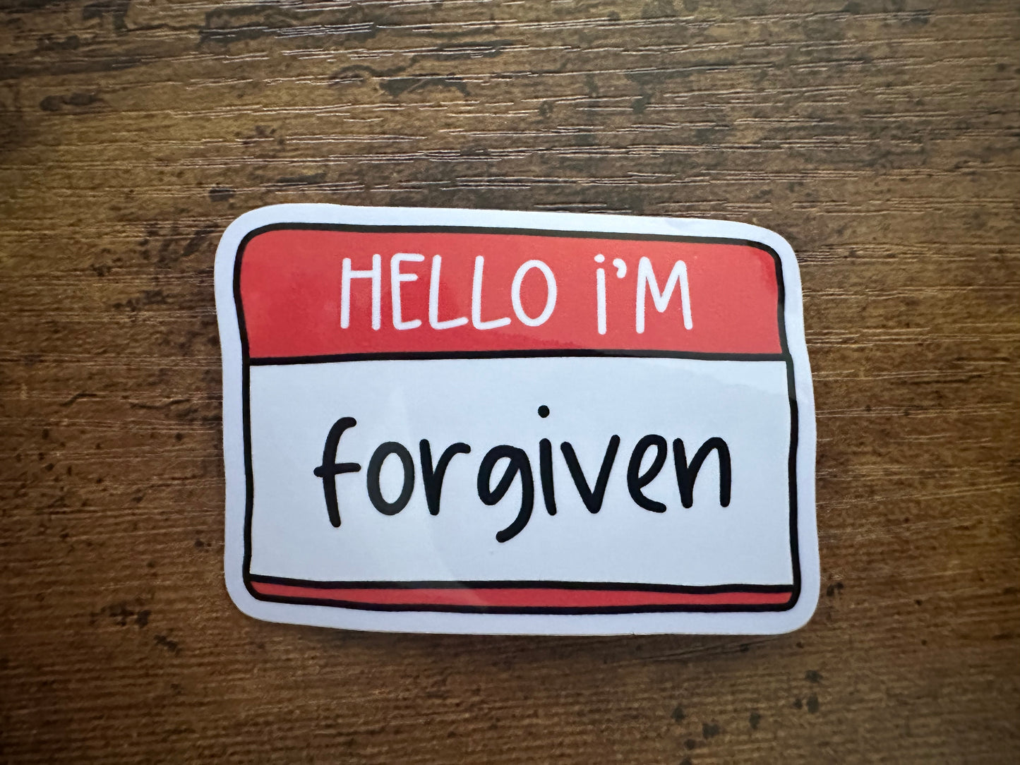 Hello I'm - Forgiven (sticker)