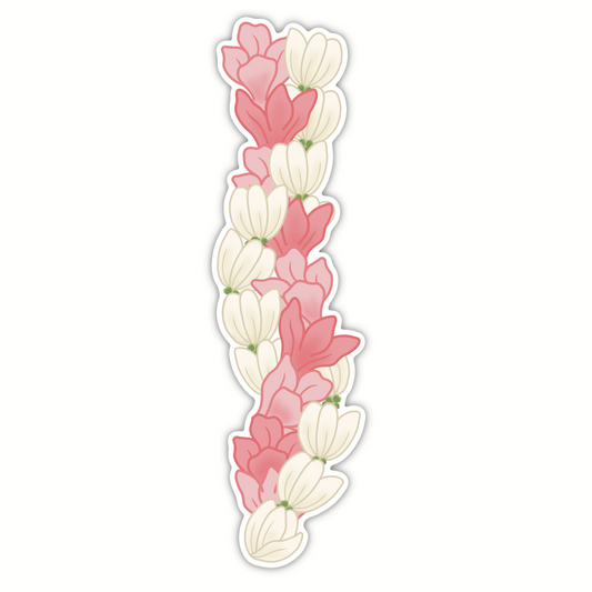 Pikake Intertwined Pink (Bookmark/Sticker)
