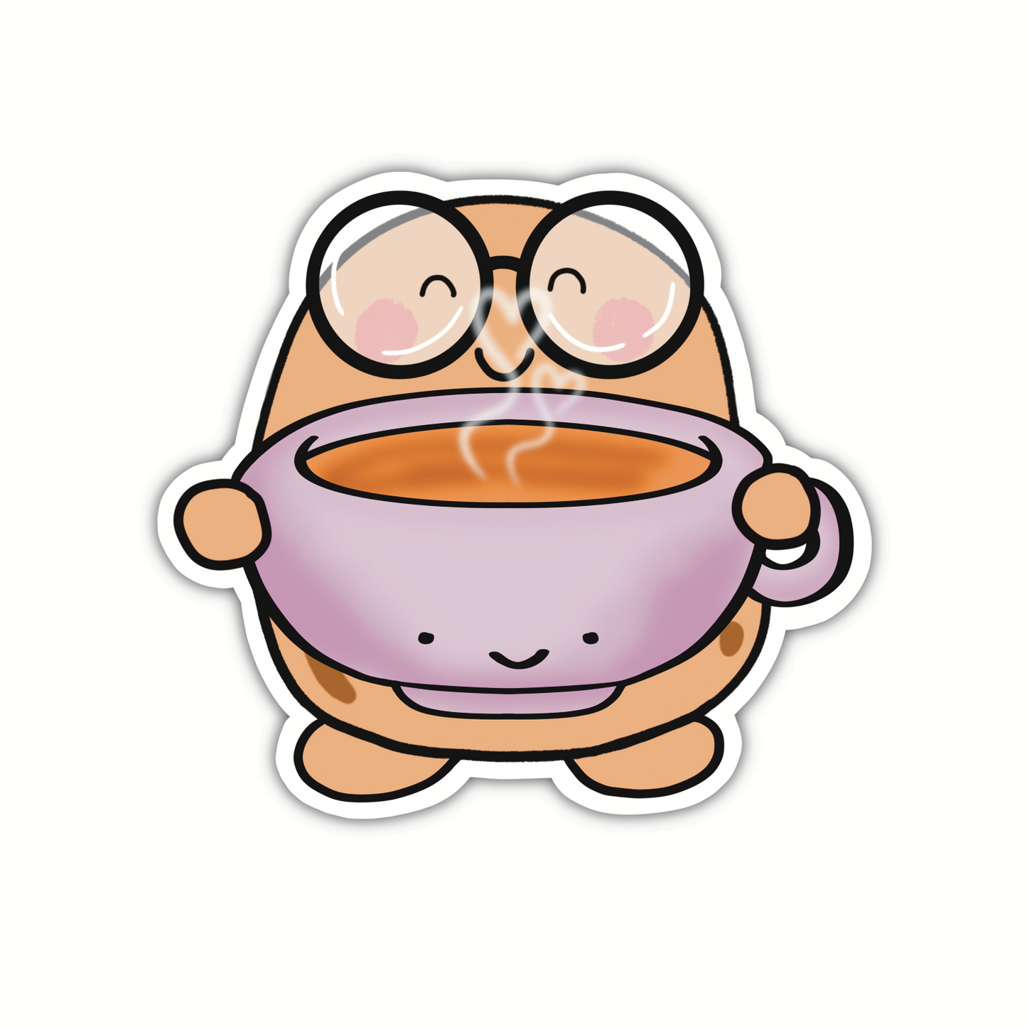 Large Coffee Beanjamin (sticker)