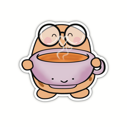 Large Coffee Beanjamin (sticker)