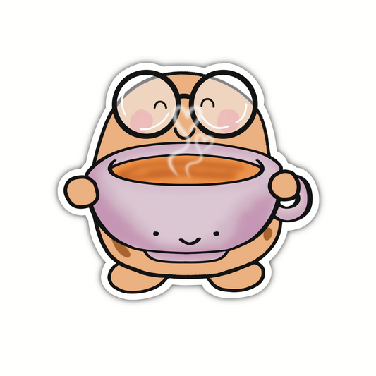 Large Coffee Beanjamin (sticker)