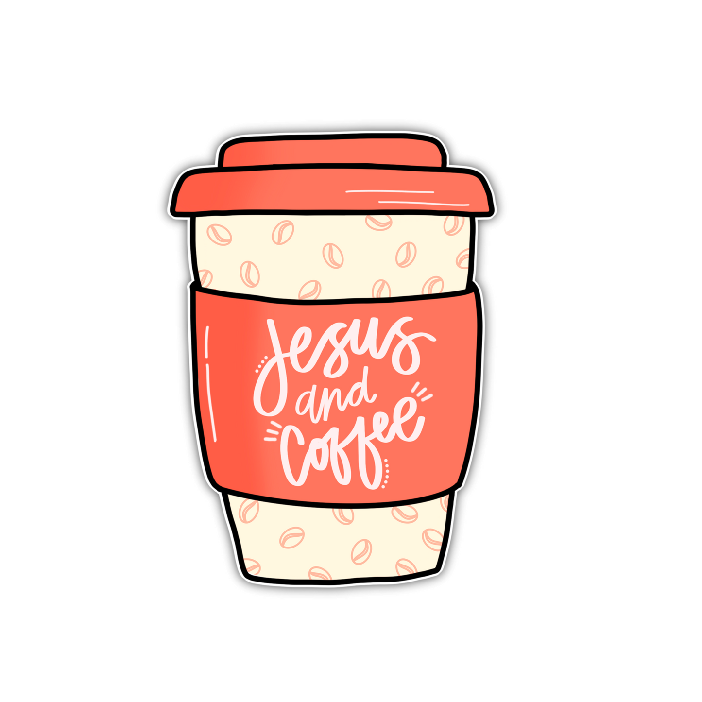 Jesus & Coffee (sticker)