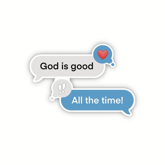 God Is Good Text Sticker