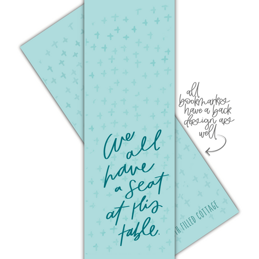 Seat At His Table Bookmark