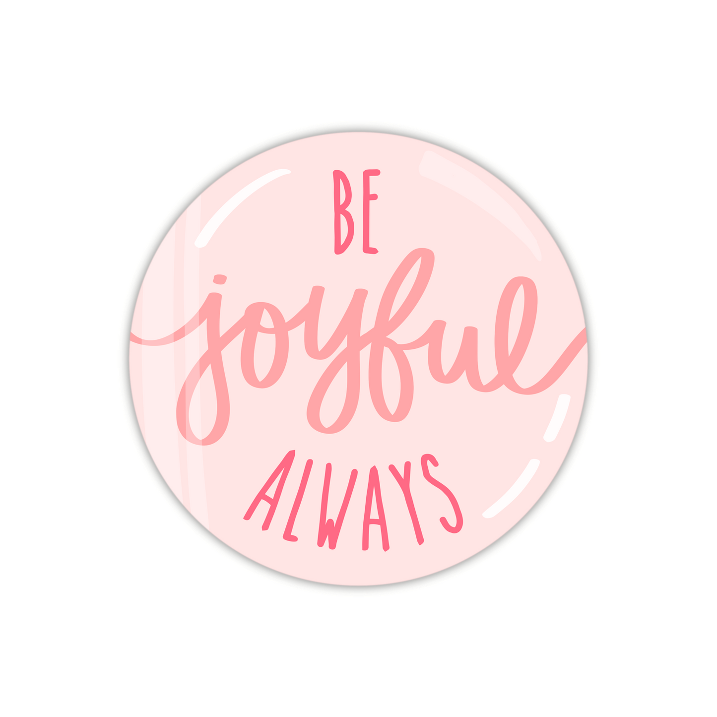 Be Joyful Always Button