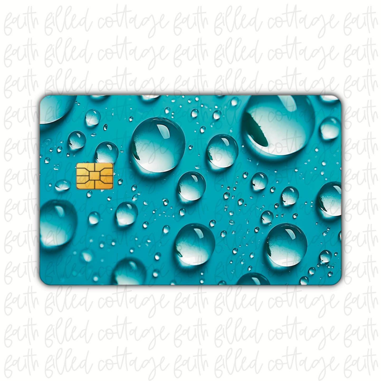 Water Droplets (debit card skin)
