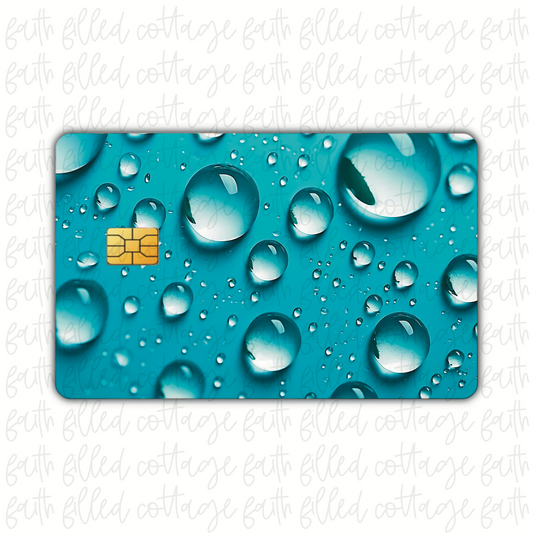 Water Droplets (debit card skin)