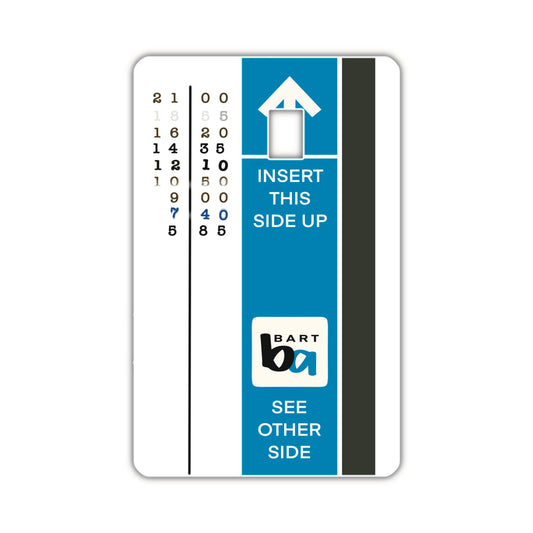 Bart Ticket (debit card skin)