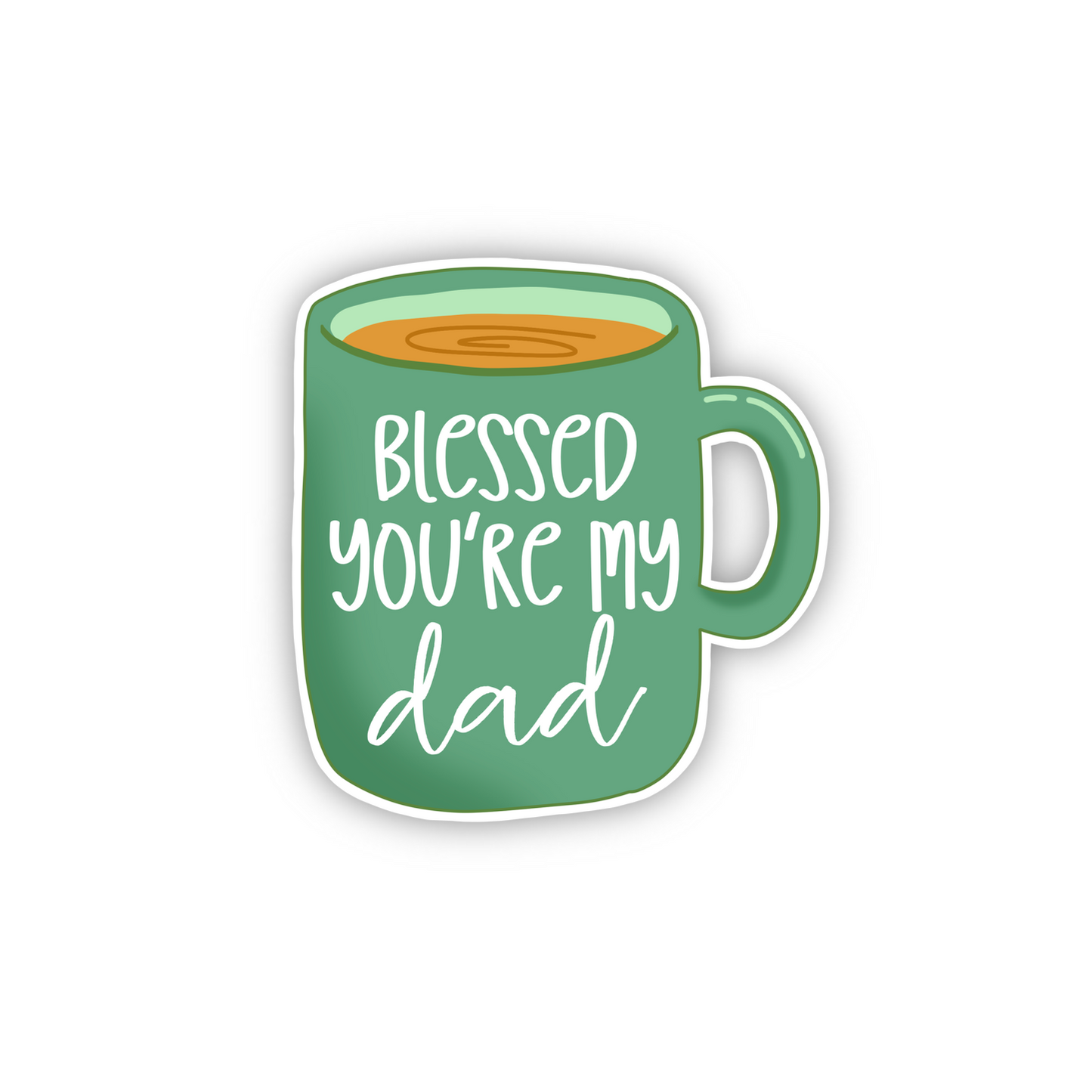 Blessed You're My Dad Mug (sticker)