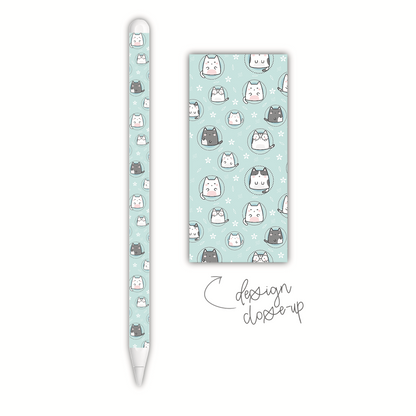 Blue Cats (apple pencil skin)