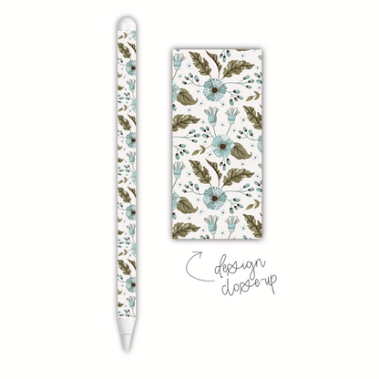 Blue Flower Patch (apple pencil skin)