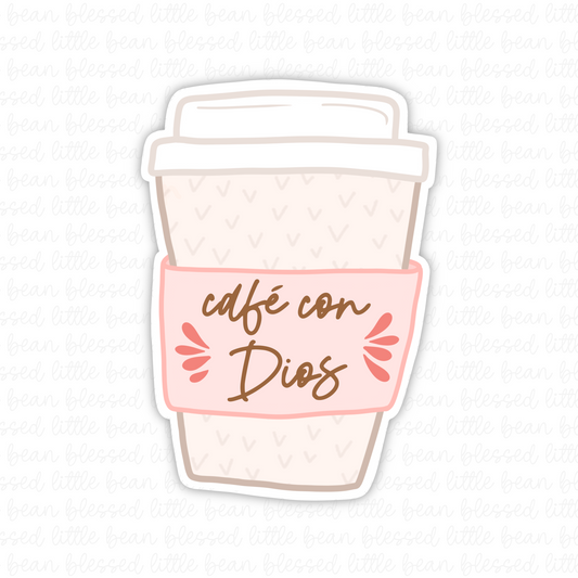 Cafe Con Dios (sticker/magnet)