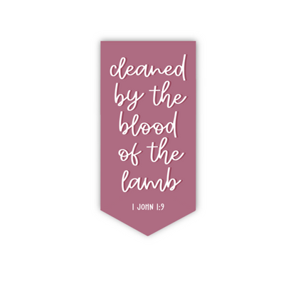 Cleaned By The Blood Of The Lamb (magnetic bookmark)