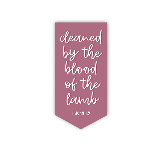Cleaned By The Blood Of The Lamb (magnetic bookmark)
