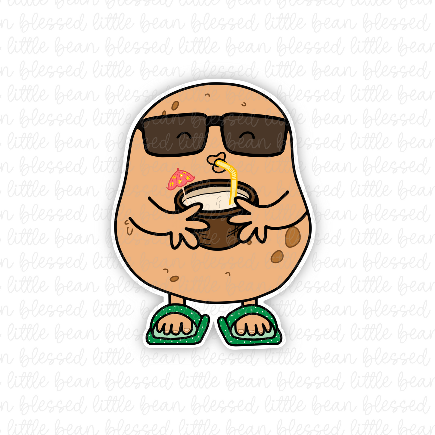 Coconut Beanjamin (sticker)