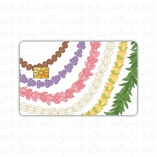 Flower Lei Strands Maile (debit card skin)