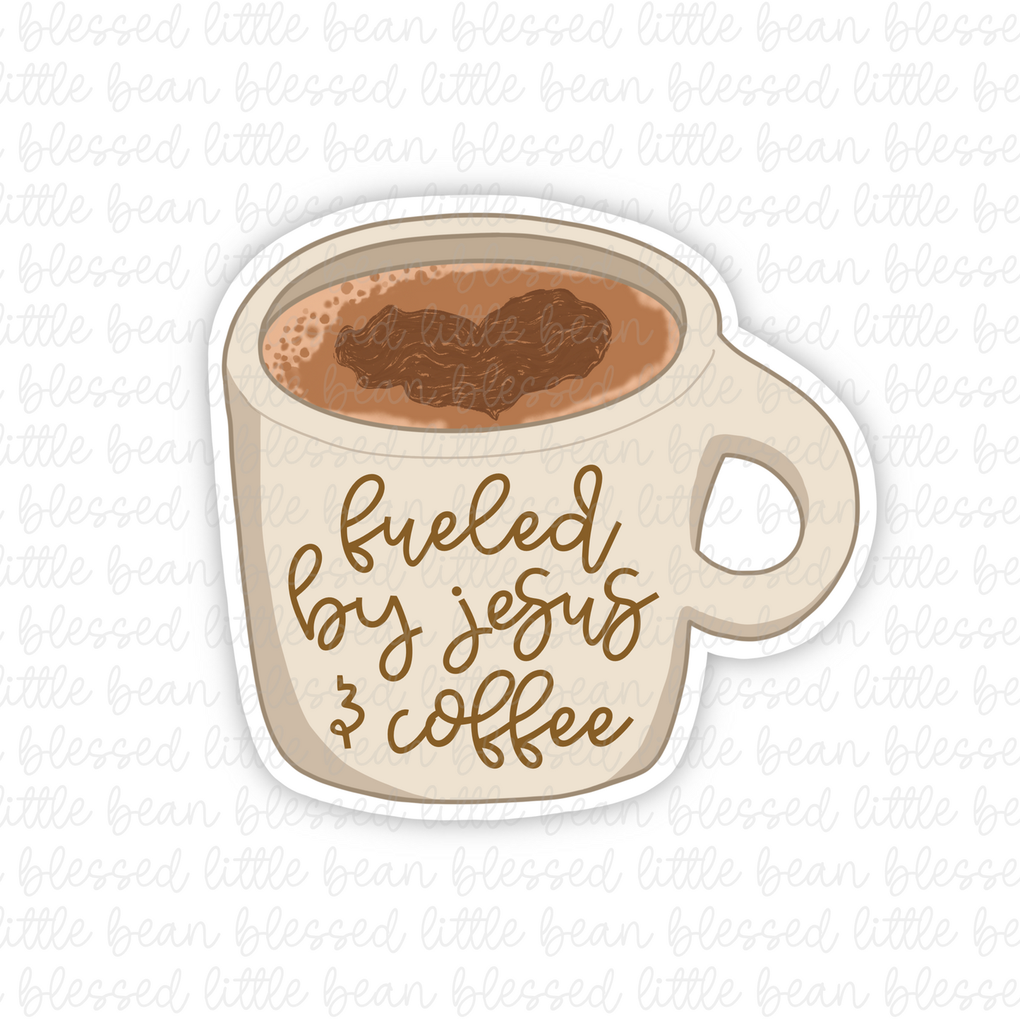 Fueled By Jesus & Coffee (stickers)