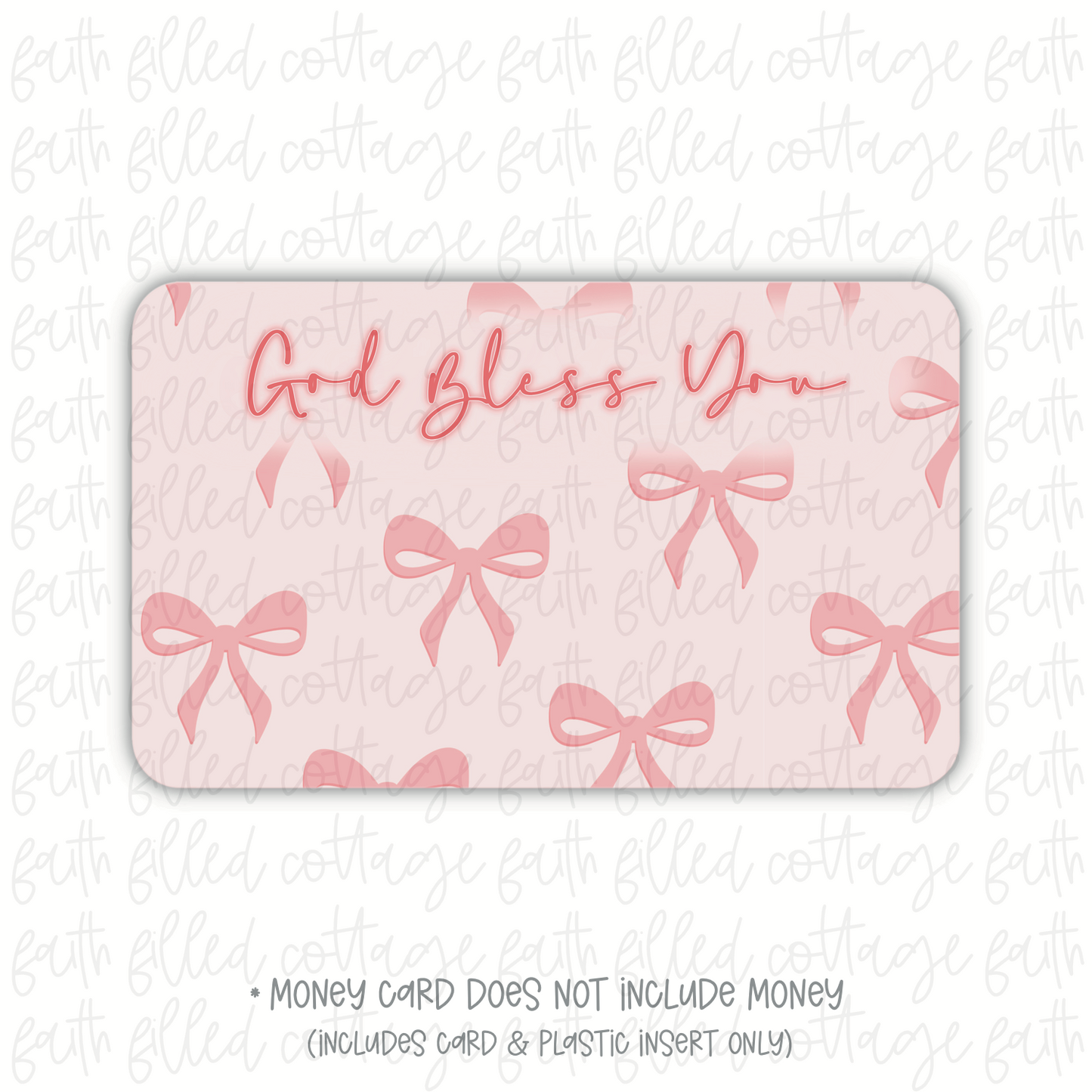God Bless You Bows (money holder)