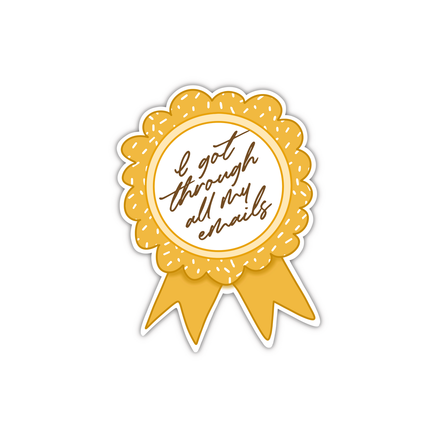 Got Through My Emails Ribbon (sticker)