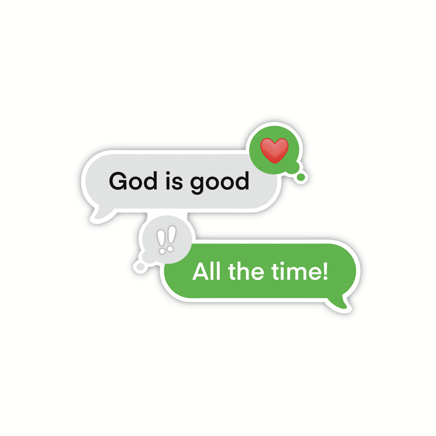 God Is Good Text (sticker)