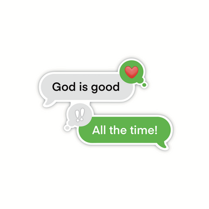 God Is Good Text (sticker)