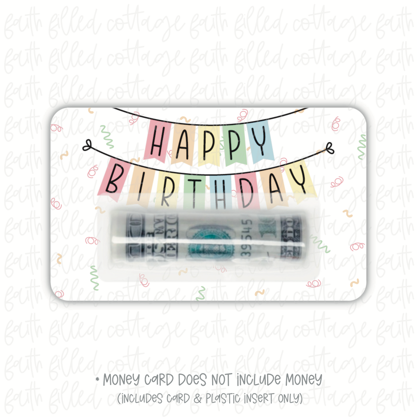 Happy Birthday Banner (money holder)
