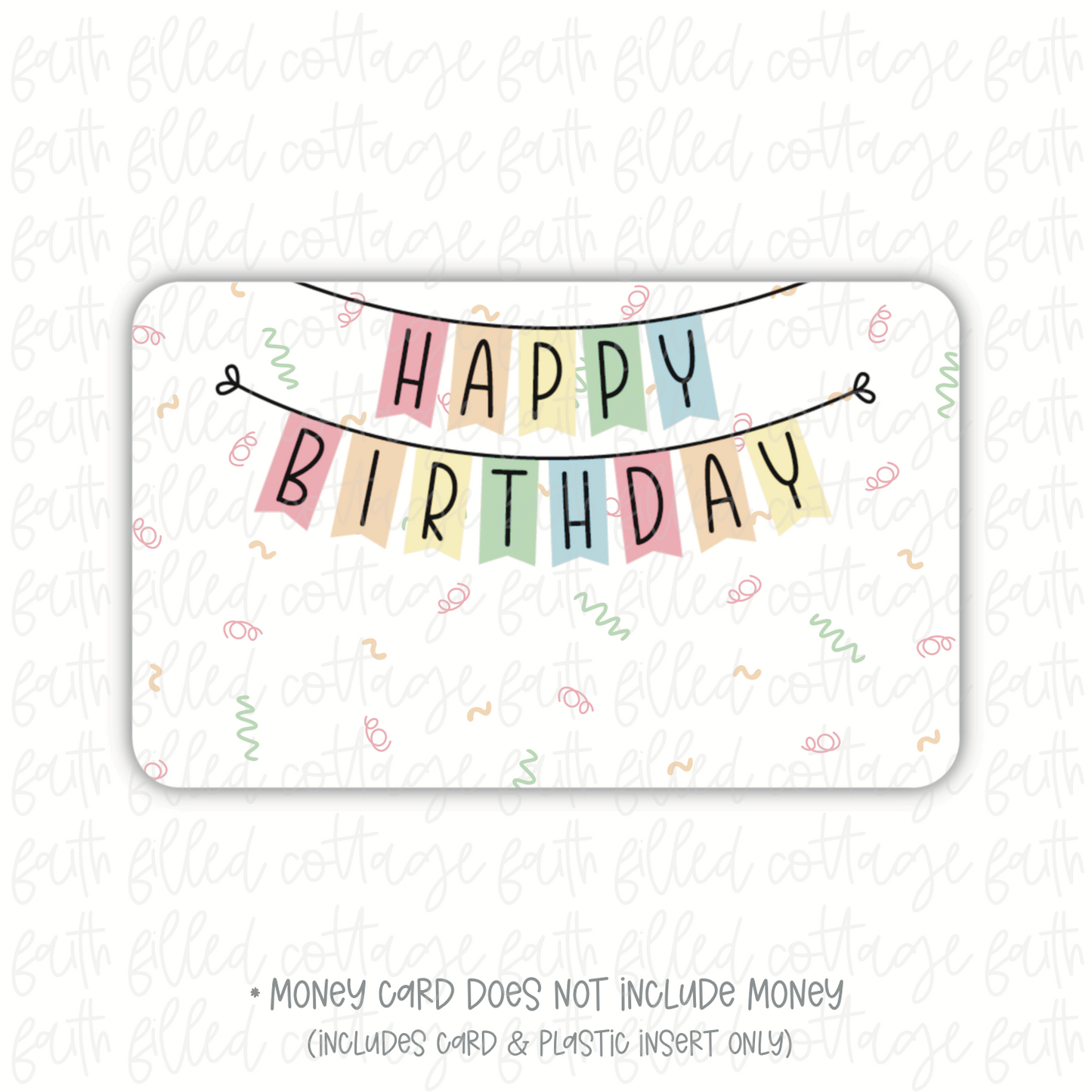 Happy Birthday Banner (money holder)
