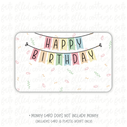Happy Birthday Banner (money holder)