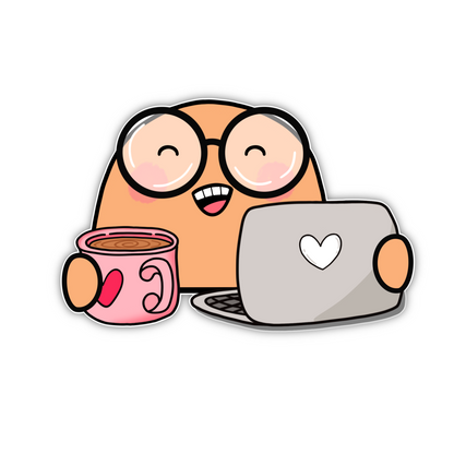 Happy Desk Beanjamin (sticker)