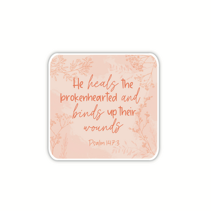 He Heals The Brokenhearted (sticker)