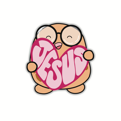 Jesus Heart Beanjamin (sticker)