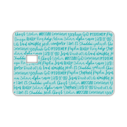 Names Of God [3] (debit card skin)