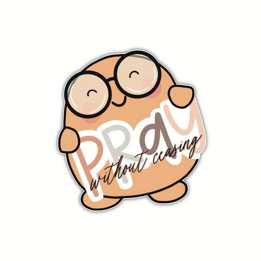 Pray Without Ceasing Beanjamin (sticker)