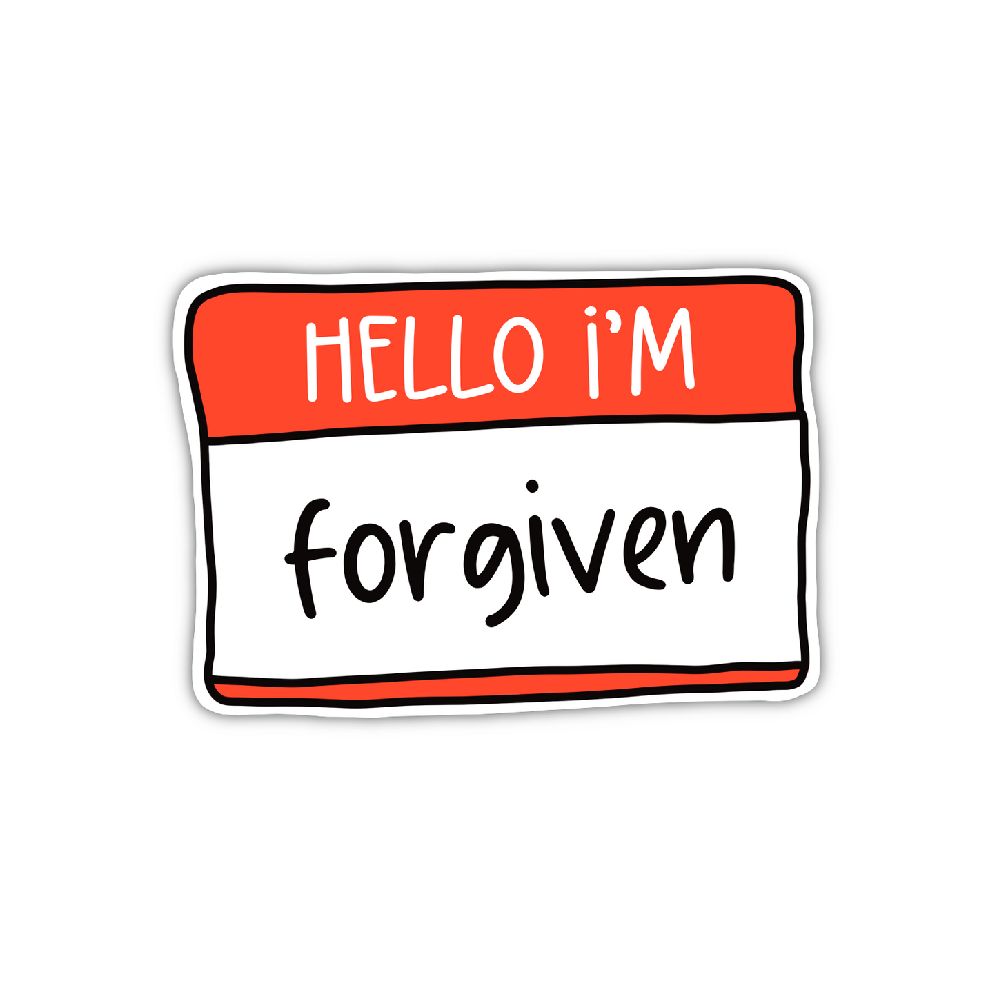 Hello I'm - Forgiven (sticker)