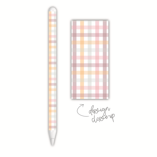Pink Plaid (apple pencil skin)