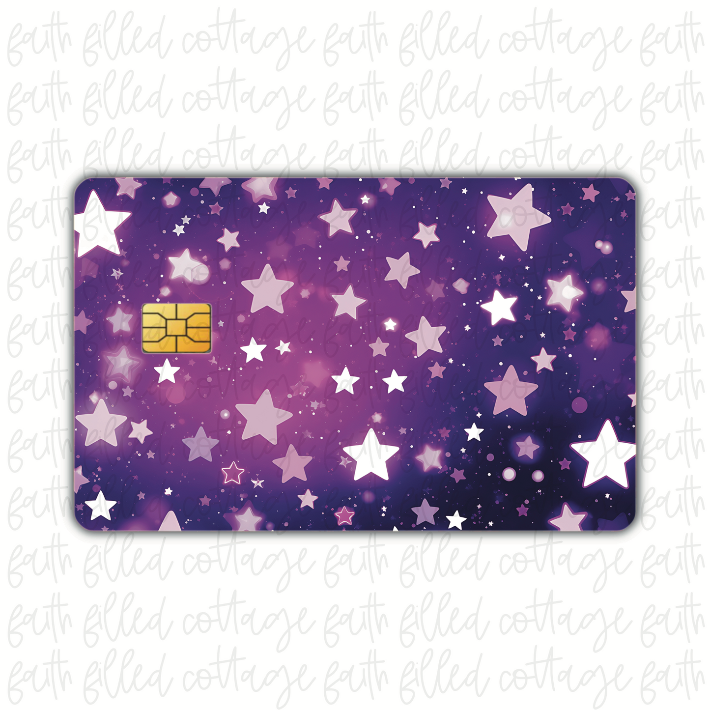 Purple Stars (debit card skin)