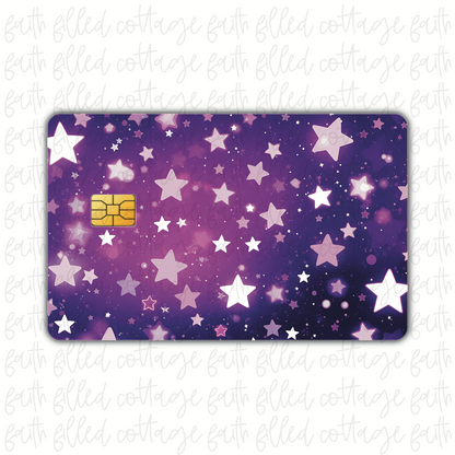 Purple Stars (debit card skin)