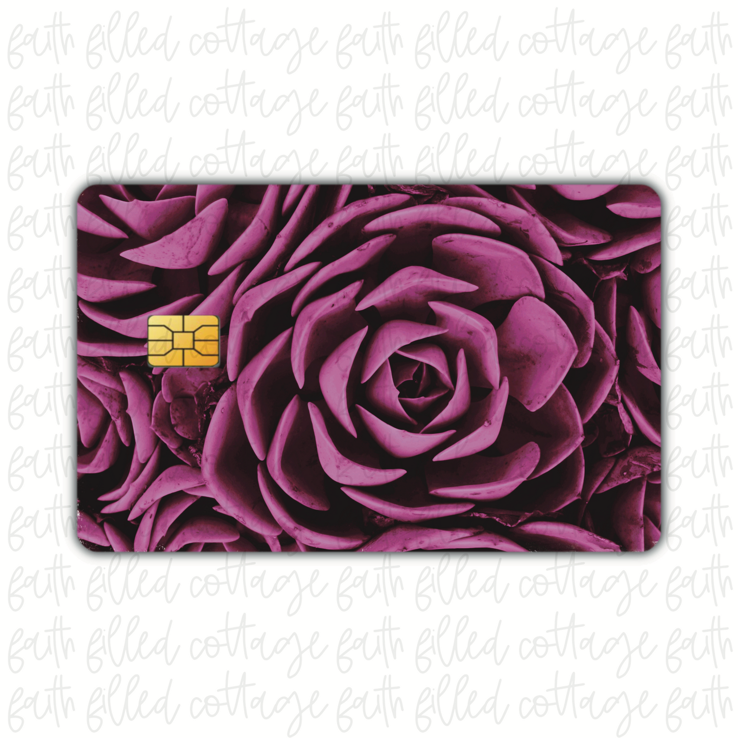 Purple Succulent (debit card skin)